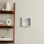 "Sky Pebble 8" - Art Print in white on white by Jenny Phillips - In a Room