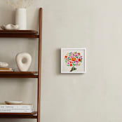 "All is well" - Art Print in coral by Betty Hatchett - In a Room
