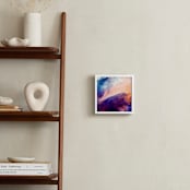 "Blue into Orange" - Art Print in deep blue and orange by Alexis Arnold - In a Room