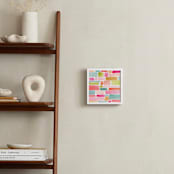 "Color Movement II" - Art Print in Coral by Yao Cheng Design - In a Room