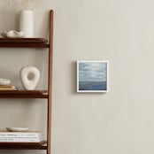"After The Storm, Ocean's Edge" - Art Print in Shoreline Blue by Becky Kisabeth Gibbs - In a Room