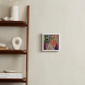 "My Muse" - Art Print in Red Rose by gloria blatt - In a Room