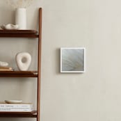 "Sky Pebble 10" - Art Print in white on white by Jenny Phillips - In a Room