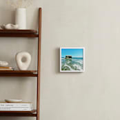 "Lone Rock" - Art Print in Ocean-green by NSMARK - In a Room
