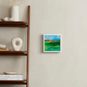 "Landscape Study" - Art Print in Emerald Green by Laura Bolter - In a Room