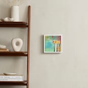 "Then There Were Three" - Art Print in Sunny Yellow by Lindsay Megahed - In a Room
