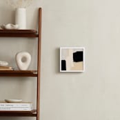 "Opposites Attract 5" - Art Print in Light Cream by Simona Gocan - In a Room
