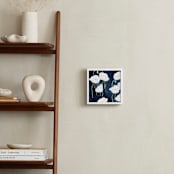 "2am Garden Dreams" - Art Print in Indigo Blue by Renee Anne Bouffard-McManus - In a Room