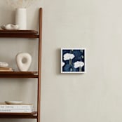 "2am Garden Dreams 3" - Art Print in Indigo Blue by Renee Anne Bouffard-McManus - In a Room
