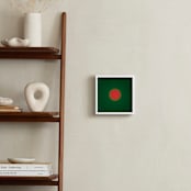 "Sun in the dust. Variations  55" - Art Print in Green Red by Arash Fattahi Acosta - In a Room
