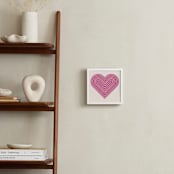 "Rainbow Heart Art" - Art Print in Plum by Amber Barkley - In a Room