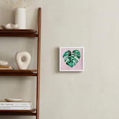 "palm leaf in pink" - Art Print in evergreen by Tae Lee - In a Room