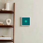 "Sun in the dust. Variations 34" - Art Print in Cyan Sun by Arash Fattahi Acosta - In a Room