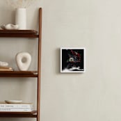 "Cat and Blooms" - Art Print in Dark Spring by Augusto Paolo Bringas Dizon - In a Room