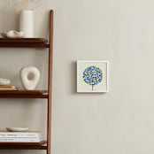 "Abstract Lemon Tree" - Art Print in Deep Blue by Kristian Gallagher - In a Room