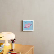 "Planet Heart" - Personalized Art Print in Cotton Candy by Heather Schertzer - In a Room