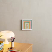 "Rainbow Twist - Custom" - Personalized Art Print in Mint by Lindsay Megahed - In a Room