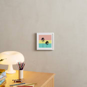 "Palm Tree Silhouette" - Art Print in sunshine by Cass Loh - In a Room