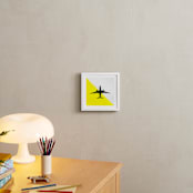 "Flyby" - Art Print in Yellow by Heather Deffense - In a Room
