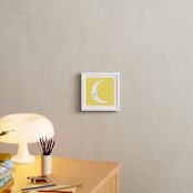 "Sleepy Moon" - Art Print in Lunar by Angela Thompson - In a Room