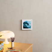 "Crashing Waves" - Art Print in Ocean Blue by Heather Young Art - In a Room