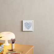 "Snakes & Snails" - Art Print in Blue by Jessie Steury - In a Room