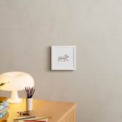 "Baby Rhino Watercolor" - Art Print in Violet by Haley Mistler - In a Room