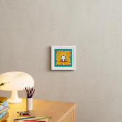 "Playground Monkey" - Art Print in Sunshine yellow by Mandy Rider - In a Room