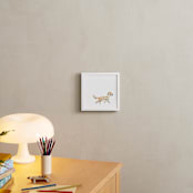 "out for a walk" - Art Print in Sandy Brown by Inkblot Paper - In a Room