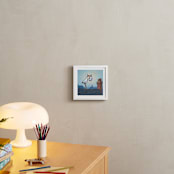"Stork Delivery" - Art Print in Baby blue by Rachel Nelson - In a Room