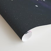 "Awakening" - Wall Mural in Pink by Emily Magone - Close-up