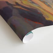 "The Wild Sonoma Coast" - Wall Mural in Copper by Amanda Phelps - Close-up