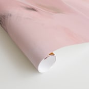 "Avery" - Wall Mural in White by Parima Studio - Close-up