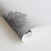 "Mystify" - Wall Mural in White by Jessica C Nugent - Close-up