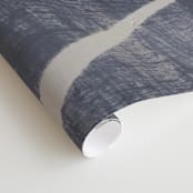 "Squiggles" - Wall Mural in Blue Grey by Camille Pietrow - Close-up