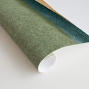 "Rolling Fields" - Wall Mural in Green by Little Valley Studio - Close-up