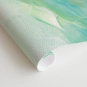"Bountiful" - Wall Mural in Mint by Amy Gray - Close-up