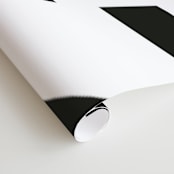 "LA 213" - Wall Mural in Black and White by Jennifer Morehead - Close-up