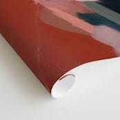 "Otonio" - Wall Mural in Blush by Parima Studio - Close-up