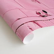 "The Pink Door" - Wall Mural in Pink by Jenna Gibson - Close-up
