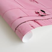 "The Pink Door" - Wall Mural in Pink by Jenna Gibson - Close-up