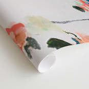 "Cascade" - Wall Mural in Peach by Sonal Nathwani - Close-up