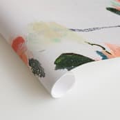 "Cascade" - Wall Mural in Peach by Sonal Nathwani - Close-up