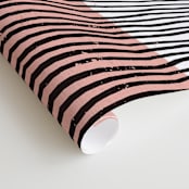 "Color Streak" - Wall Mural in Peach by Kiersten Garner - Close-up