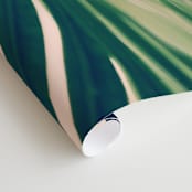 "Labyrinths" - Wall Mural in Forest Green by ALICIA BOCK - Close-up