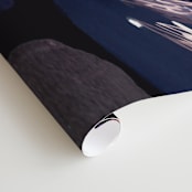 "Pastel abstract splattering" - Wall Mural in charcoal by Oana Prints - Close-up