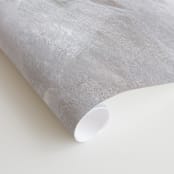 "Melody in White" - Wall Mural in misty grey by Teodora Guererra - Close-up