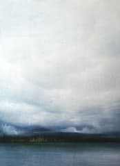 "Distant Light" - Wall Mural in Ocean by Brian Sostrom - Full Size