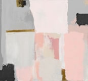 "atmospheric" - Wall Mural in Peach by Amy Gray - Full Size