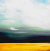 "Golden Grain" - Wall Mural in Golden by Amy Hall - Full Size